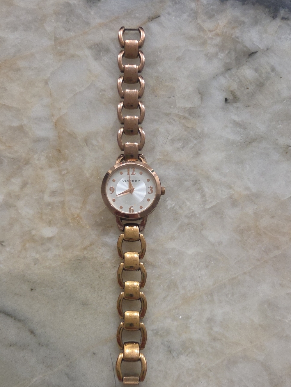 Women's Rose Gold Link Bracelet Watch